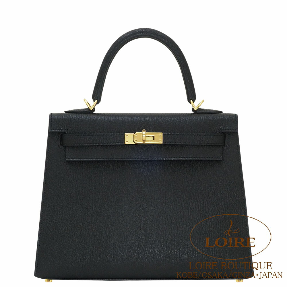 【楽天市場】エルメス[HERMES] ケリー 25cm[Kelly 25cm] 外縫い パーソナルオーダー シェーブル クロ [NOIR(89