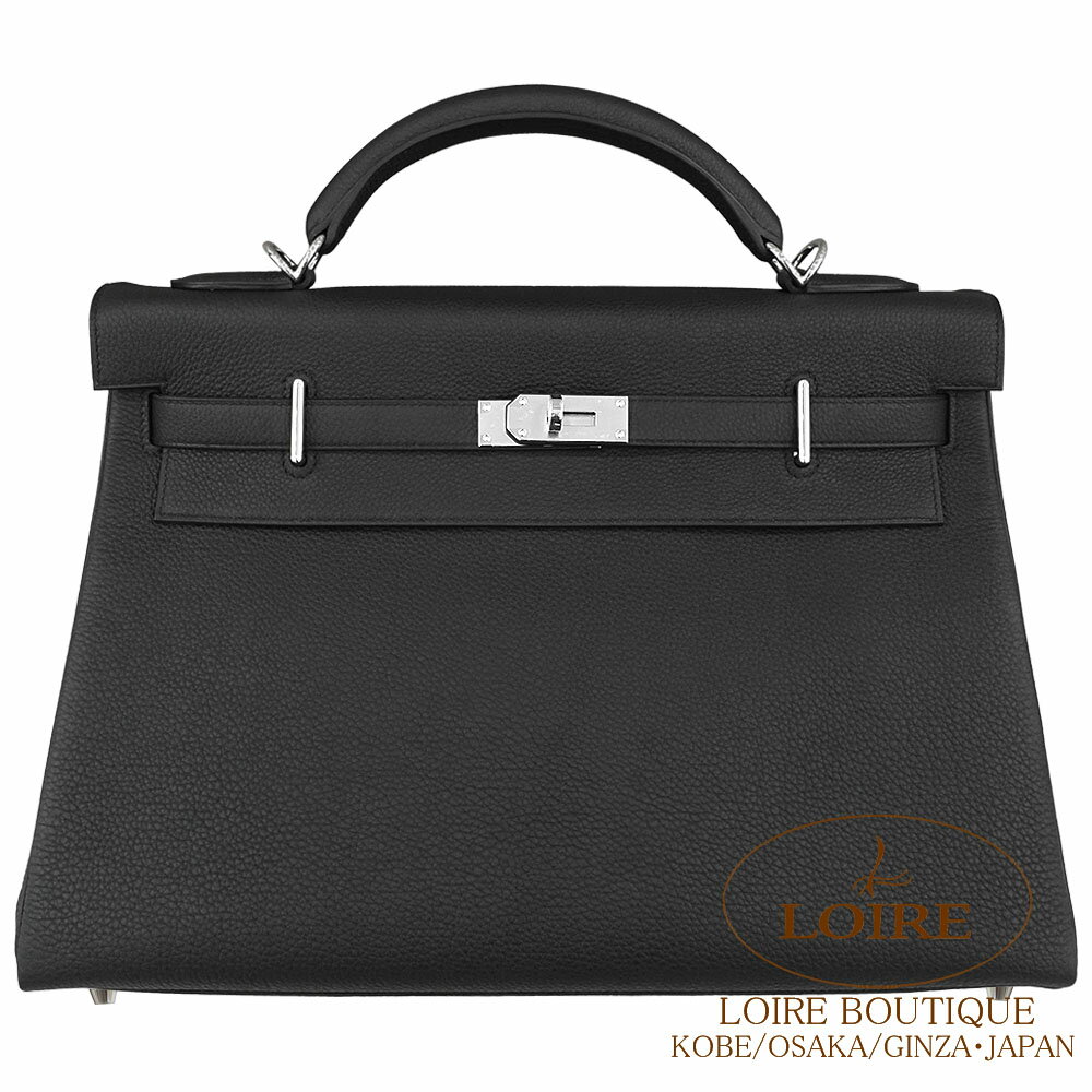 エルメス ケリー 42 内縫 マキシクロ トゴ シルバー金具 HERMES Kelly 42 Retourne Maxi NOIR(89) Togo Silverのサムネイル