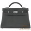 ᥹ ꡼ 42 ˥ ޥץ ȥ С HERMES Kelly 42 Retourne Maxi PLOMB(8P) Togo Silver