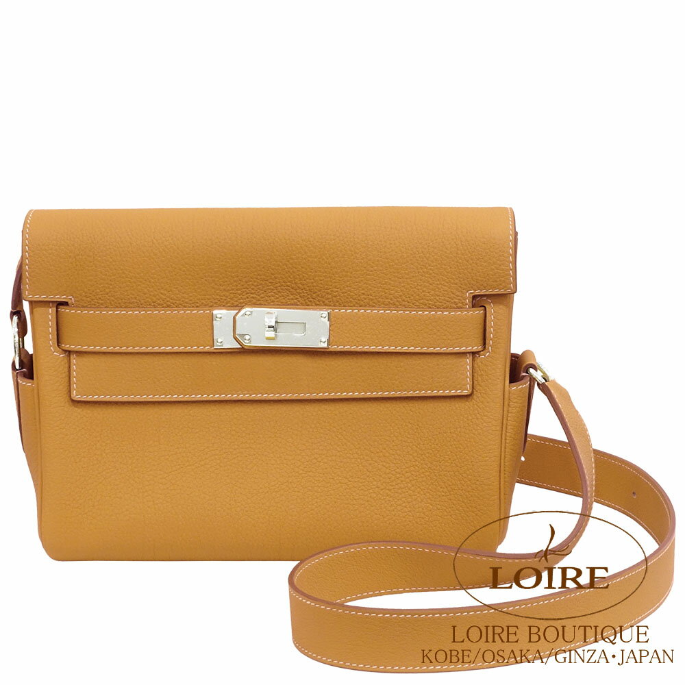 樂天商城 - エルメス ケリーメッセンジャー PM ナチュラルサブル トゴ シルバー金具 HERMES Kelly Messenger PM NATUREL SABLE(21) Togo Silver