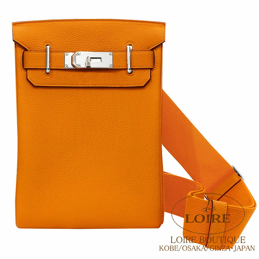 オレンジ エルメス アッカド PM オレンジ トゴ シルバー金具 HERMES Hac a Dos PM ORANGE(93) Togo Silver