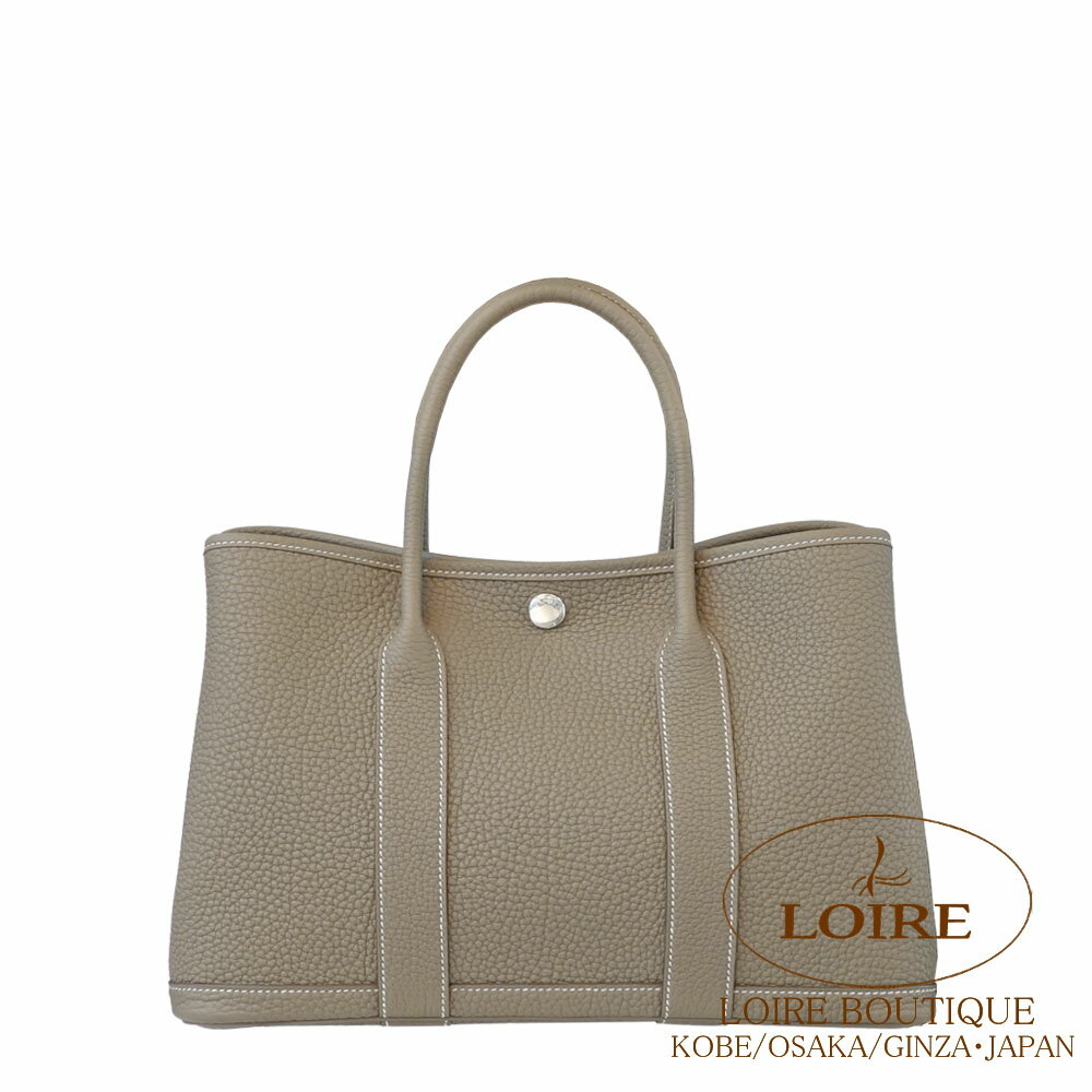 樂天商城 - エルメス ガーデンパーティ TPM エトゥープ ネゴンダ シルバー金具 HERMES Garden Party TPM ETOUPE(18) Negonda Silver