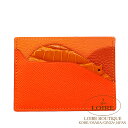 エルメス プティ・アッシュ カードケース マルチカラー エプソン×クロコダイル アリゲーター×クレマンス×シェーブル HERMES petit h Card C...