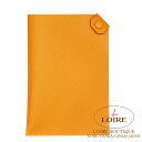 エルメスターマック PMパスポートケースオレンジエプソンシルバー金具HERMES Tarmac Passport HolderORANGE(93) Epsom Silver