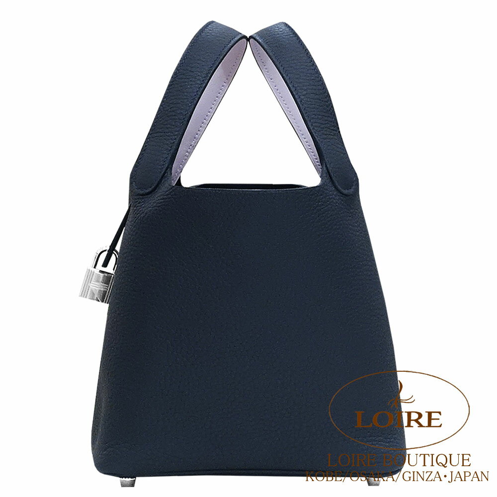 エルメス ピコタンロック エクラ PM キャバン×モーヴペール クレマンス×スイフト シルバー金具 HERMES Picotin Lock Eclat PM CABAN(3Y)/MAUVE PALE(09) Clemence/Swift Silverのサムネイル