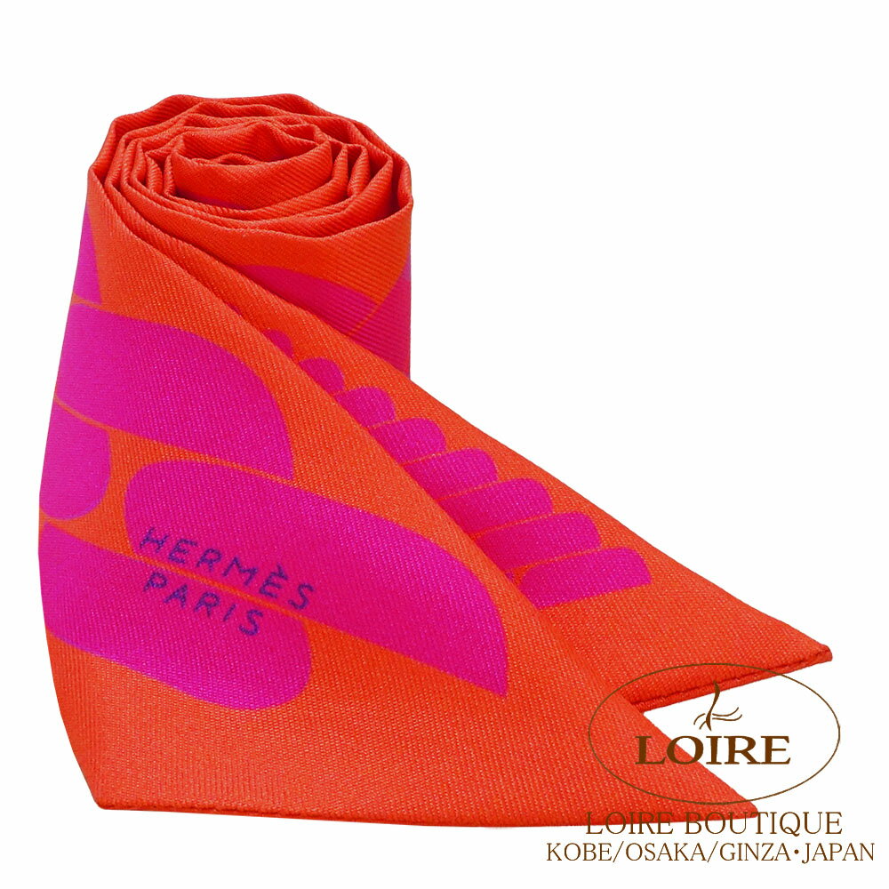 エルメス トゥイリー クリック・クエスト グレナ×フューシャ シルク HERMES TWILLY Click Quest GRENAT/FUCHSIA Silk