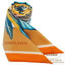 GX gDC[ _XEpVtBbN Wkh[~J[L~IW VN HERMES TWILLY DANSE PACIFIQUE JAUNE D OR/KAKI/ORANGE Silk