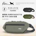 KEN COLLECTION ボディバッグ サコッシュ ショルダーバッグ メンズ レディース 人気 おしゃれ コンパクト 大容量 軽量 サステイナブル ブラック...