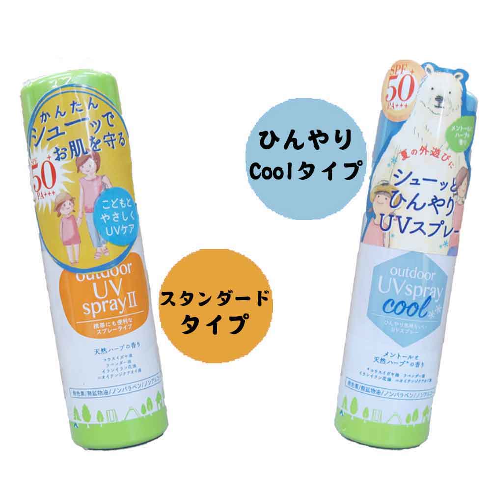 アウトドアUVスプレー(天然ハーブの香り)　SPF50PA＋＋＋ 日焼け止め　UVカット　夏　夏休み　プール　海