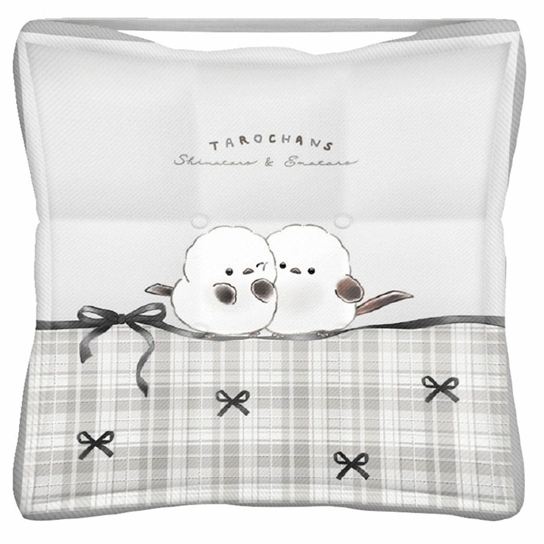 座布団 スクールクッション シマエナガ柄 学童 キッズ 入園 入学 幼稚園 保育園 小学校 自転車チャイルドシート