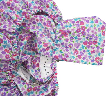 ランドセルカバー(パープル×ミニフラワー柄 )ランドセル レインコート カバー 雨対策 雪 入園 入学 通園 通学 登校 下校 天気 小学校