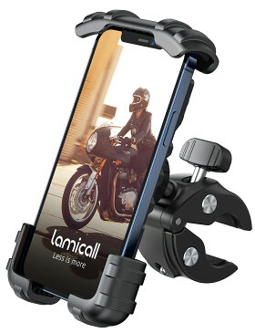 【改良版・1年保証】片手操作 自転車 スマホホルダー スタンド Lomicall ロードバイク ワンタッチ スマートフォン ホルダー クロスバイク バイク すまほ サイクリング ママチャリ フォルダー ベビーカー バイクナビ 携帯 配達員 Uber iPhone13 12 XS Max XR 11 plus対応