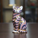 【中古】Royal Crown Derby(ロイヤルクラウンダービー)猫 ペーパーウェイト