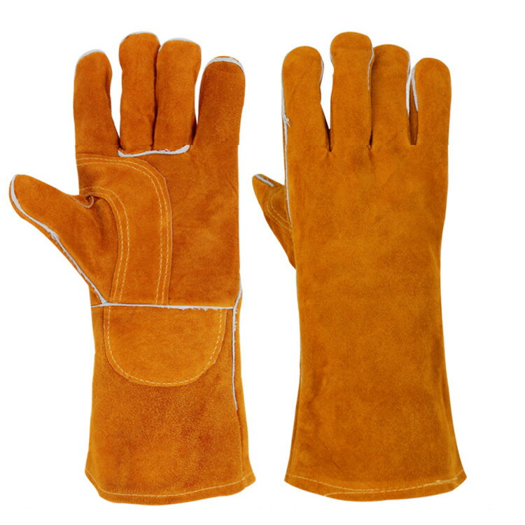 耐熱グローブ キャンプグローブ キャンプ 手袋 バーベキューグローブ 牛革 アウトドア 耐熱手袋 耐熱軍手 溶接用 BBQグローブ 焚き火 溶接 防熱 薪ストーブ 料理 ダッチオーブン 耐摩耗 振動軽減 裏地付き通販格安セール情報 楽天 通販