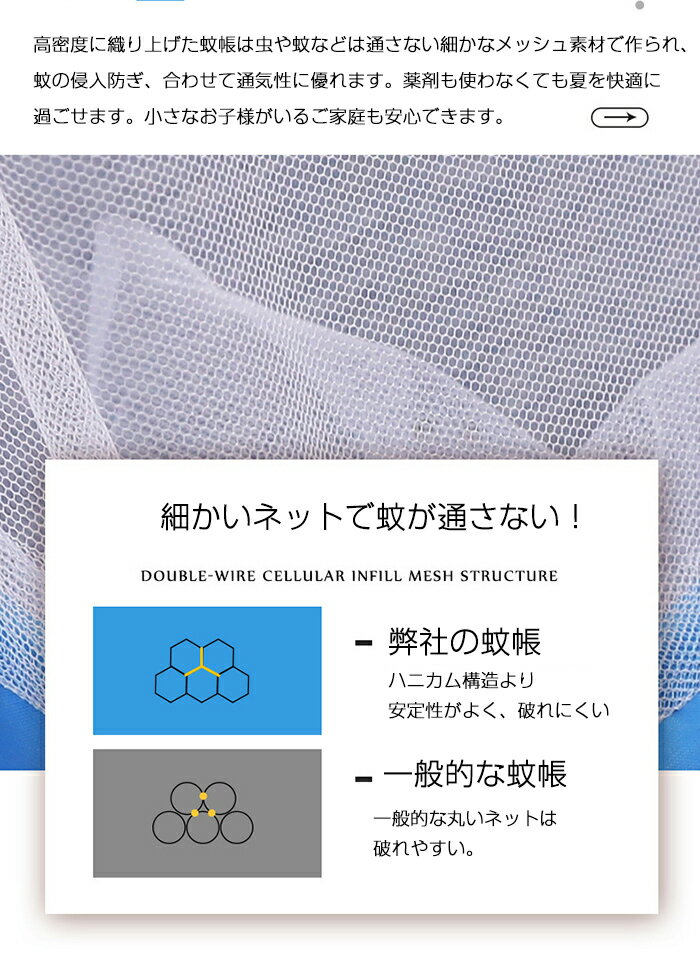 蚊帳 折りたたみ 蚊帳 かや 細かいネット 虫除け 蚊よけ蚊帳 密度高いメッシュ 蚊帳 シングルベッド 子供ベッド 虫よけカーテン キャンプ 収納便利 持ち運び便利 全面メッシュ 軽量 5サイズ