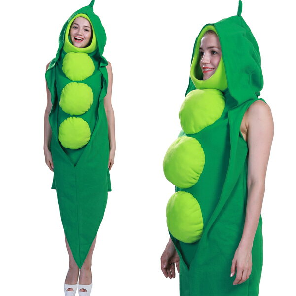 楽天modanic【300円OFFクーポン】ハロウィン衣装 さやえんどう 野菜 コスプレ衣装 男性用/女性用 着ぐるみ えんどう豆 さやエンドウ 変装 エンドウ豆 コスチューム 食べ物コスプレ レディース メンズ イベント パーティー 文化祭 演出服 仮装 Halloween ハロウィーン 送料無料