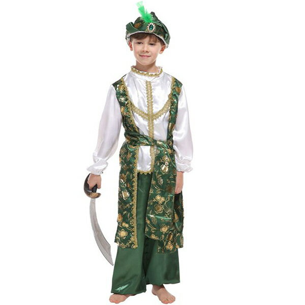 ハロウィン アラブ 男の子 コスプレ衣装 アラビア 王子 王子様 アラブの王子 アラブ服 中東 キッズ コスプレ衣装 仮装 アラブの王子に変身 男の子 キッズ 学園祭 文化祭 時代劇 子ども用 halloween 子供