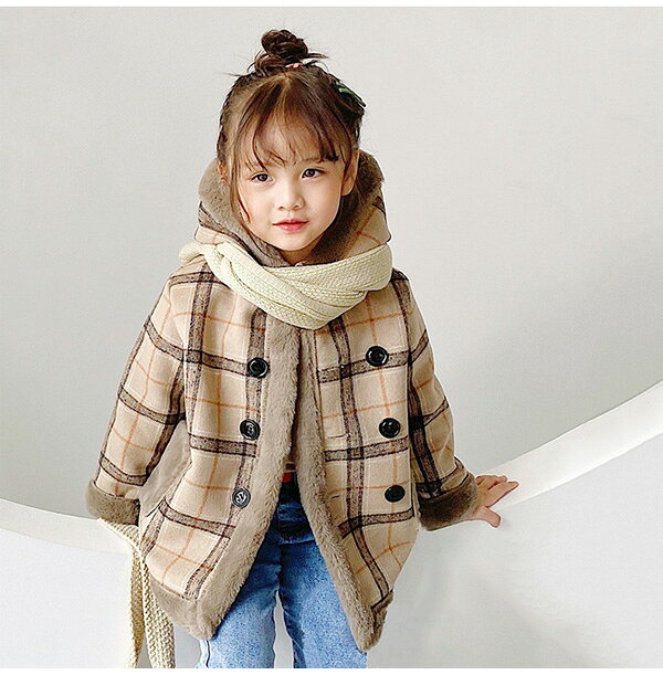 【20日限定10％OFFクーポン】ダッフルコート ボアコート キッズ フード付き 裏起毛...