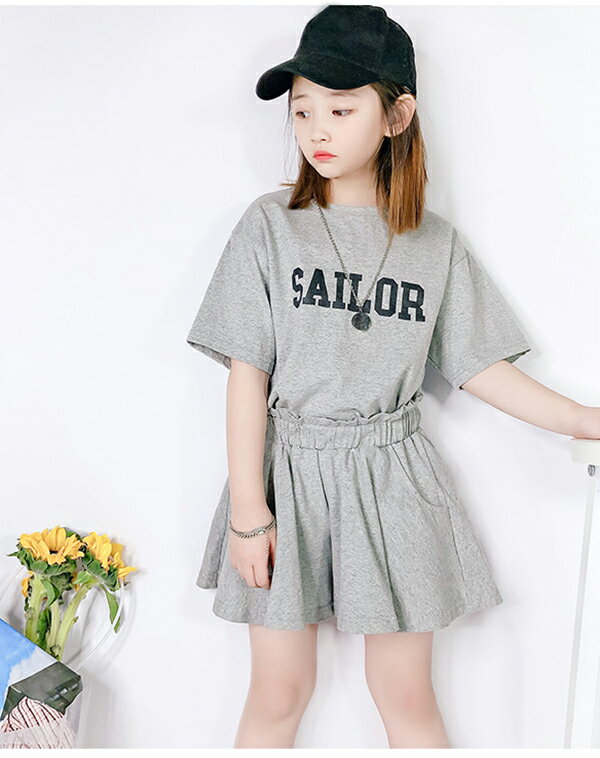 セットアップ キッズ ショートパンツ 上下セット 半袖 Tシャツ ガウチョパンツ カジュアル 韓国 子供服 女の子 セットアップ ショートパンツ 半袖 トップス 女の子 キッズ ジュニア 110〜160cm