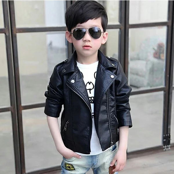 【1日限定10%OFFクーポン】ライダースジャケット PUレザージャケット キッズ 男の子 ライダース ジャケット アウター 子供用 PU コート 上着 子供服...