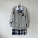 JK制服 女子高生 学校制服 春秋冬用 スクール仮装 カーディガン 蝶ネクタイ シャツ コスチューム JKコスプレ グレー クラスの服 綿 學院風 イギリス風 高校制服 4点セット 大きいサイズ 送料無料