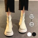 【SS期間300円OFFクーポン&楽天3位】ショートブーツ 厚底 レディース イギリス風 フラット ラウンドトウ 太ヒール 美脚 可愛い 軽量 秋冬 おしゃれ ...
