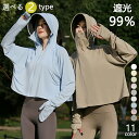 UVカット パーカー 涼しい 日焼け止め 冷感 -5℃ レディース ラッシュガード 長袖 遮光 2タイプ 取り外し つば マスク 帽子 サンバイザー UVカーデ...