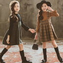 セットアップ 子供 ジャンパースカート サロペットスカート チェック柄 トップス 子供服 女の子 リブニット フレア袖 上下セット フレアスカート フォーマル スカートセット 【トップス&ジャンパースカート 】 リボン キッズ 春 秋 冬 通園 卒業式 入学式 送料無料