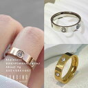 リング 指輪 ステンレス レディース ジルコニア ゴールド ピンクゴールド シルバー 18Kコーティング 金属アレルギー対応 Stainless ステンレス製リ...