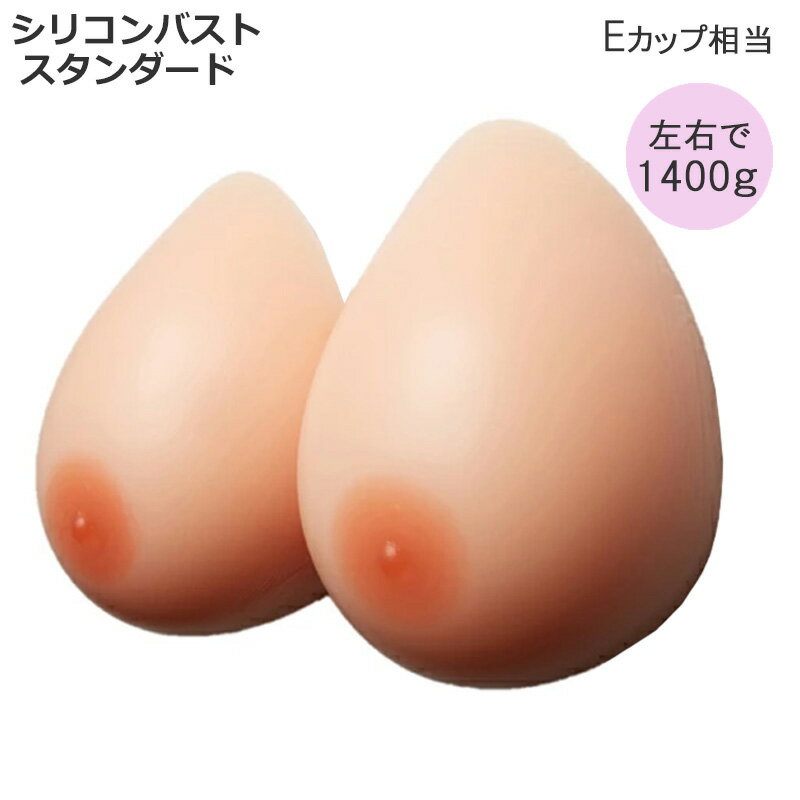 シリコンバスト 左右で 1400g（700g×2） Eカップ 人工乳房 偽乳 胸 やわらか フィット スタンダード リアル おっぱい…