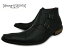 Bump N' GRIND 2804 BLACK バンプ アンド グラインド メンズ ダブルモンク ブーツ サイドジップ 本革 ロングノーズ ビジネスシューズ 革靴 紳士靴 ブラック BG-2804 BLACK ドレスシューズ 送料無料