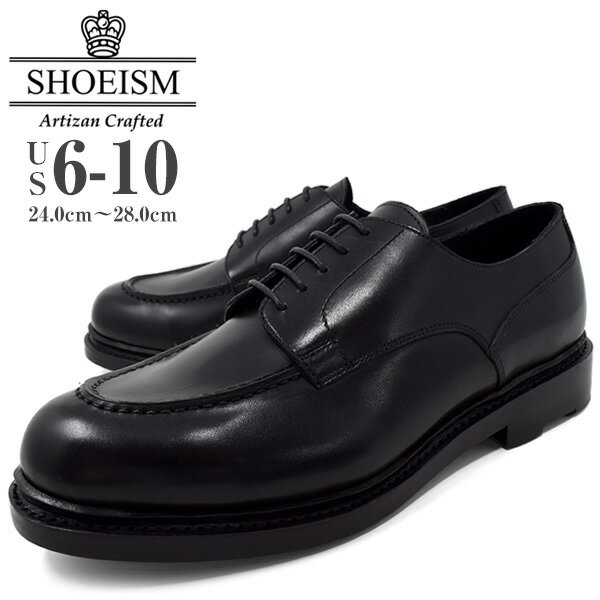 SHOEISM 1601 BLACK 革靴 メンズ ビジネスシューズ カジュアル ビジカジ トラッド 本革 おしゃれ 靴 くつ ブランド …