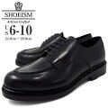 SHOEISM1601BLACK革靴メンズビジネスシューズカジュアルビジカジトラッド本革おしゃれ靴くつブランドシューイズム男性用紳士靴