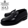 SHOEISM02121WDBLACK革靴メンズローファービジネスシューズカジュアルビジカジトラッドグッドイヤー本革おしゃれ靴くつブランドシューイズム男性用紳士靴