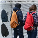 H.M.F ハートメイドファクトリー 三角 サンカク リュックサック バックパック コーデュラナイロン メンズ レディース 黒 赤 黄色 紺色 ブラック レッド マスタード ネイビー 送料無料 kbn10