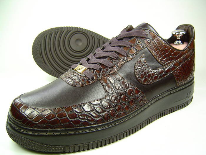 NIKE AIR FORCE1 LUX 039 07BRQ BROWN/BRQ BROWN-MET GOLD 25th Anniversary CROCODILE ブランド