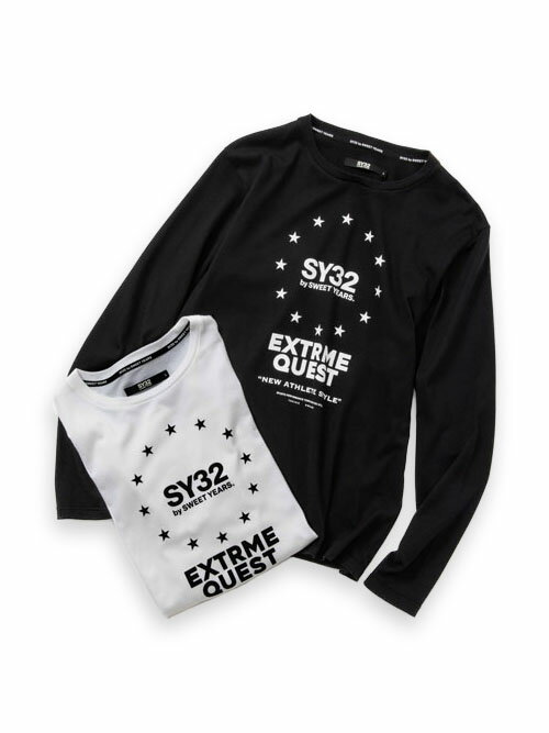 Tシャツ 長袖 ロングスリーブ ワールドスター S/M/L/XL/XXL/XXXL/XXXXL LL/3L/4L/5L ◆【REGULAR】WORLD STAR L/S TEE◆ SY32 by SWEET YEARS エスワイサーティトゥバイスウィートイヤーズ　 [TNS1721J]