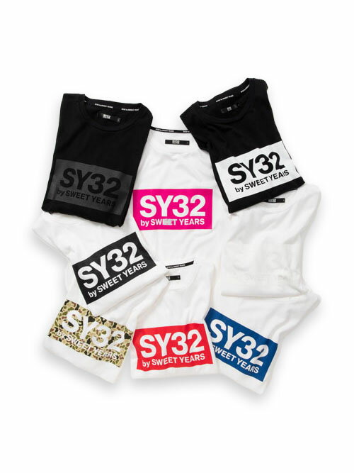 Tシャツ 長袖 ロングスリーブ ボックスロゴ メンズ レディース S/M/L/XL/XXL LL/3L ◆BOX LOGO L/S TEE◆ SY32 by SWEET YEARS エスワイサーティトゥバイスウィートイヤーズ [TNS1725J]のサムネイル