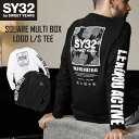 Tシャツ 長袖 S/M/L/XL/XXL LL/3L ◆SQUARE MULTI BOX LOGO L/S TEE◆ SY32 by SWEET YEARS エスワイサーティトゥバイスウィートイヤーズ TNS1738J