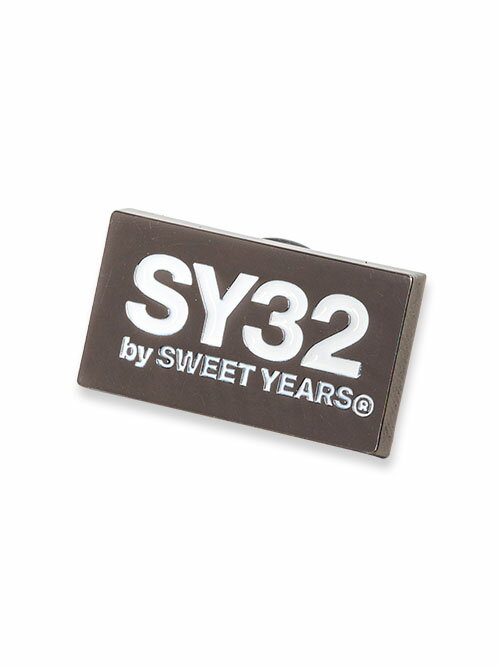 オリジナル ピンバッジ カスタム ブラック ピンズ ロゴ バッチ おしゃれ FREE ◆pin badge◆ SY32 by SWEET YEARS エスワイサーティトゥバイスウィートイヤーズ 12871