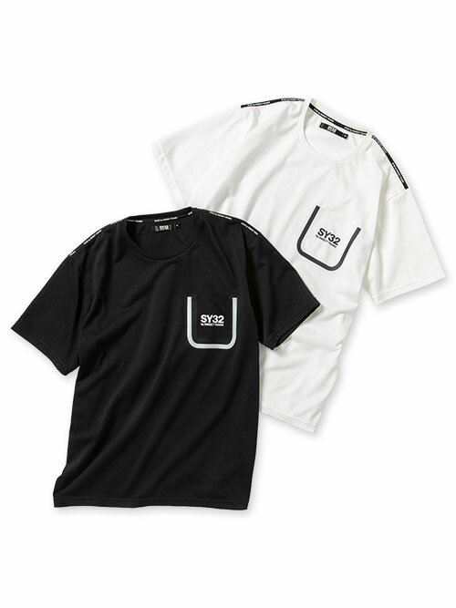 Tシャツ 半袖 半袖Tシャツ ハーフスリーブ 吸汗速乾性 ポリエステル S/M/L/XL/XXL LL/3L ◆DESIGN POCKET TEE◆ SY32 by SWEET YEARS エスワイサーティトゥバイスウィートイヤーズ 13045