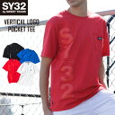 Tシャツ ポケットTシャツ 半袖 バーティカルロゴ S/M/L/XL/XXL LL/3L ◆VERTICAL LOGO POCKET TEE◆ SY32 by SWEET YEARS エスワイサーティトゥバイスウィートイヤーズ [12223]