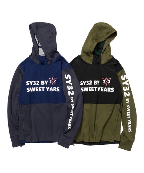 パーカー フーディー ニット ストレッチ GOLF ゴルフ M/L/XL LL ◆STRETCH PERFORMANCE PARKA◆ SY32 by SWEET YEARS Official エスワイサーティトゥバイスウィートイヤーズ オフィシャル[SYG-2132]