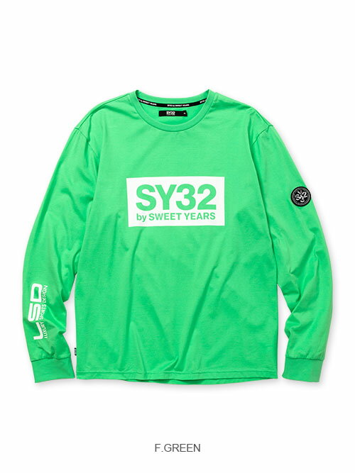 楽天ランキング Tシャツ 長袖 ロングTシャツ マルチロゴ S/M/L/XL/XXL LL/3L ◆FLASH COLOR BOX LOGO L/S TEE◆ SY32 by SWEET YEARS Official エスワイサーティトゥバイスウィートイヤーズ オフィシャル :SY32 公式ストア 特価日本製