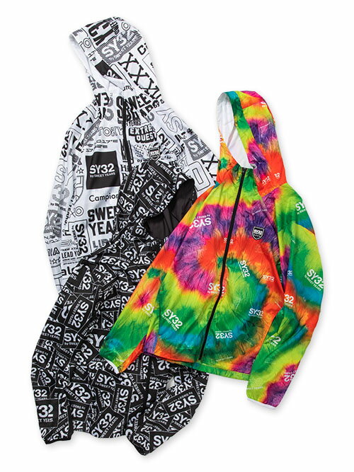 ウインドブレーカー アウター ライトアウター 総柄 パッカブル付 S/M/L/XL/XXL LL/3L ◆WINDBREAKER◆ SY32 by SWEET YEARS エスワイサー..