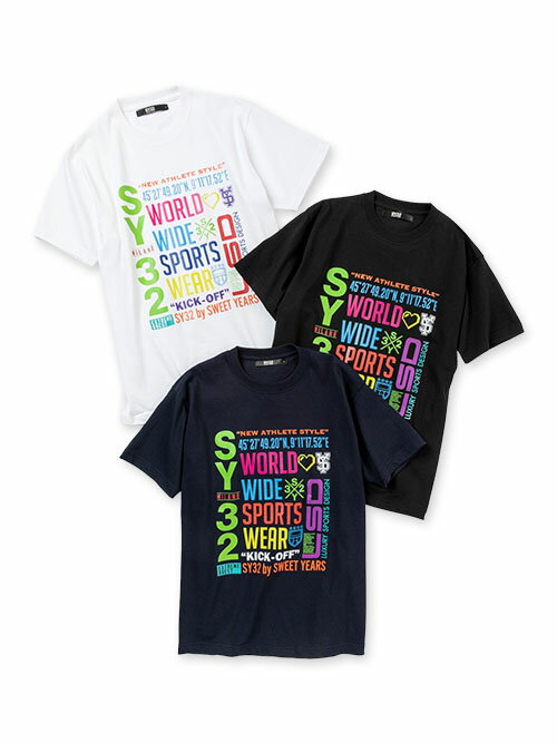 T ȾµT 硼ȥ꡼ ¿ץ S/M/L/XL/XXL LL/3L COLORFUL LOGO TEE SY32 by SWEET YEARS 磻ƥȥХȥ䡼 [13454]