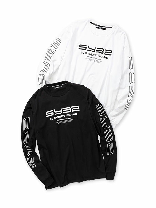 TVc TVc T [YVGbg Rbg S/M/L/XL/XXL LL/3L LOOSE SILHOUETTE ACTIVE LOGO L/S TEE SY32 by SWEET YEARS GXCT[eBgDoCXEB[gC[Y [13538J]