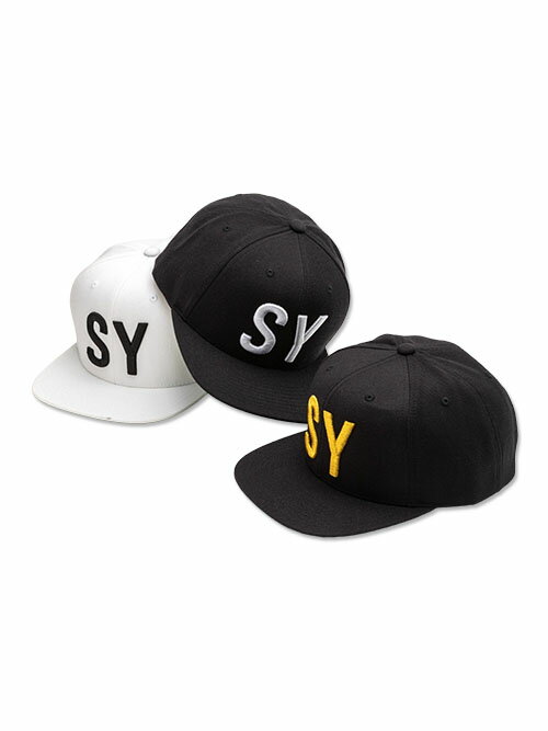 キャップ フラットバイザースナップバックキャップ ロゴ刺繍 S/M/L/XL/XXL LL/3L ◆3D LOGO CAP◆ SY32 by SWEET YEARS エスワイサーティトゥバイスウィートイヤーズ [13631]