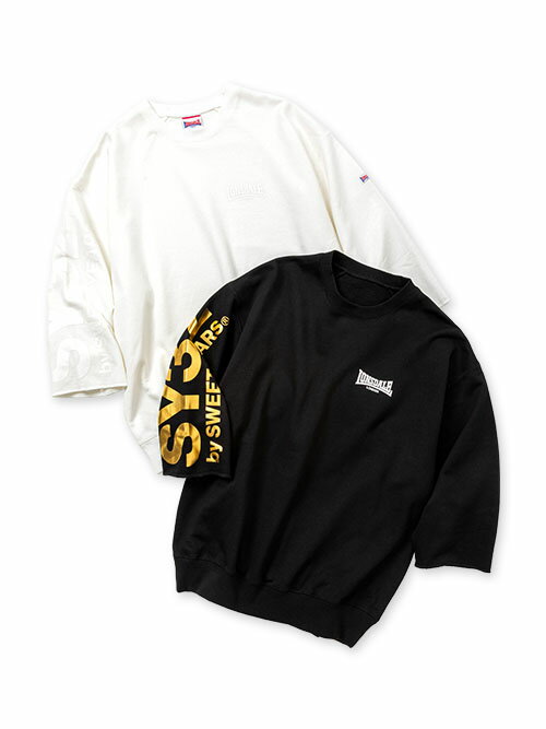 Tシャツ プルオーバー スプリットラグランスリーブ S/M/L/XL/XXL LL/3L ◆LONSDALE COLLABORATION CUT OFF SWEAT SHIRT◆ SY32 by SWEET YEARS エスワイサーティトゥバイスウィートイヤーズ 