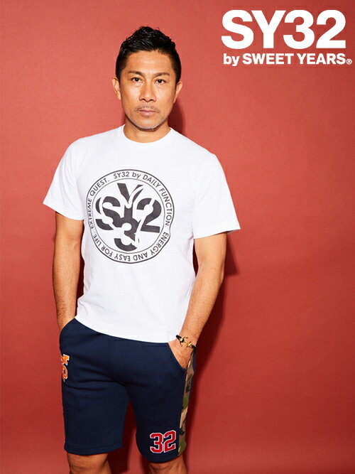 【サークルロゴTシャツ】 [7272T] アウトレット OFFICIAL SY32 SWEET YEARS スウィートイヤーズ オフィシャル イタリア スポーツ カジュアル サッカー フットサル ウェア Tシャツ